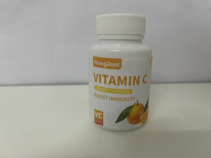 YoungRoot Orange Flavored Vitamin C Tablets Powerful Antioxidant