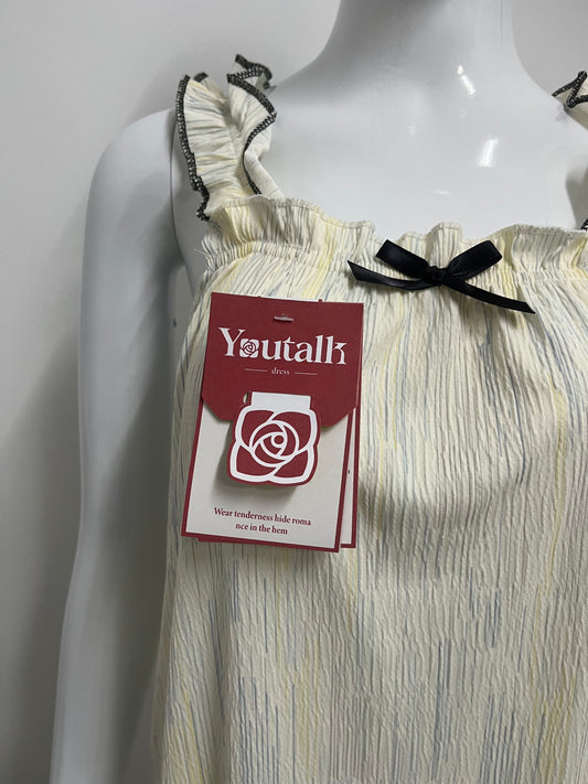 [Youtalk Sleepwear]-French Sweet Camisole  - Ruffled Pleated Texture Loungewear