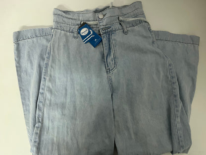 [Youtalk Jeans]-Tencel Wide-Leg Jeans - High-Waisted Draped Lightweight Ice Silk