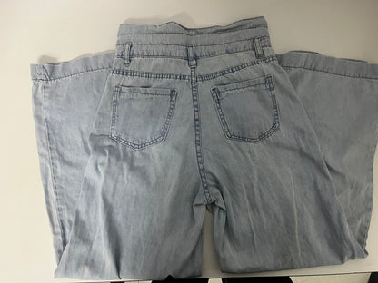 [Youtalk Jeans]-Tencel Wide-Leg Jeans - High-Waisted Draped Lightweight Ice Silk