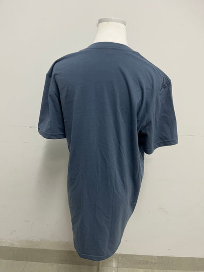 Youthero Oversized Dark Blue T-Shirt: Soft Breathable Solid Color Casual Tee with Relaxed Fit for Daily Leisure & Layered Styling