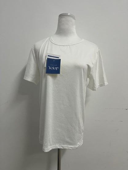 Yetop Classic White Crew Neck Short Sleeve T-Shirt Comfortable & Versatile, Quality Choice