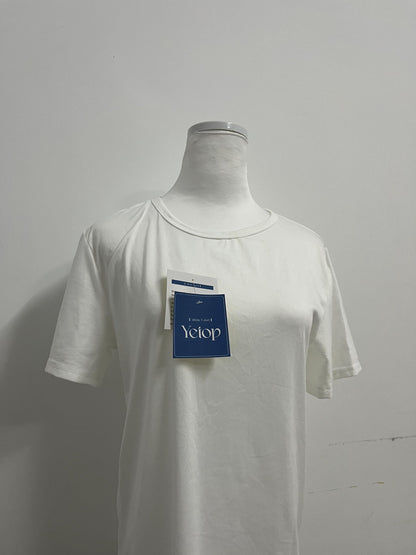 Yetop Classic White Crew Neck Short Sleeve T-Shirt Comfortable & Versatile, Quality Choice