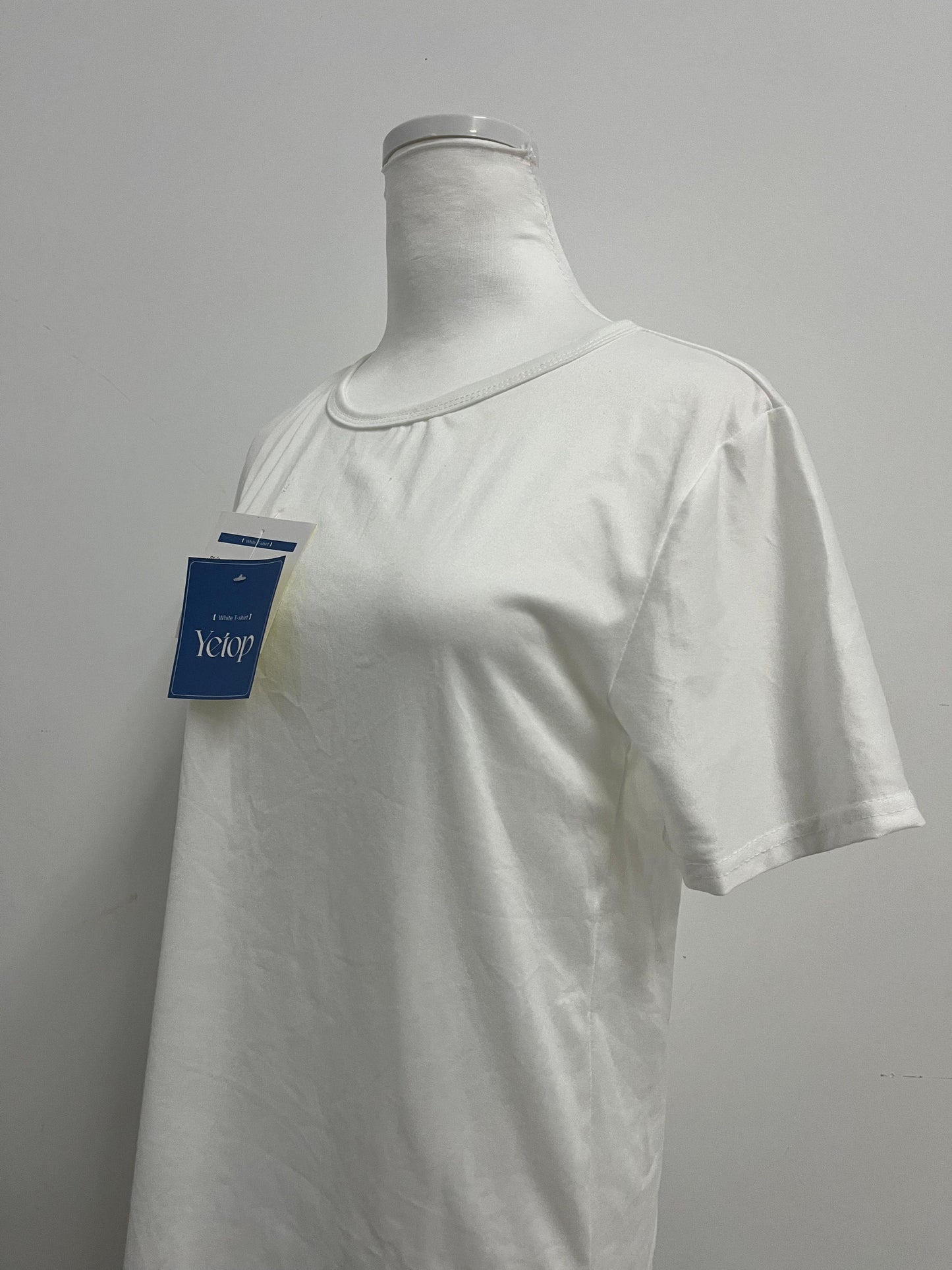 Yetop Classic White Crew Neck Short Sleeve T-Shirt Comfortable & Versatile, Quality Choice