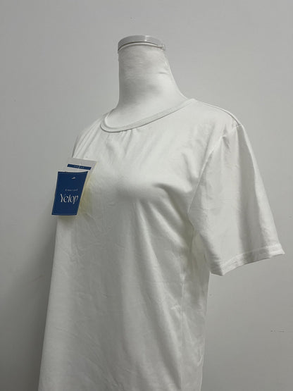 Yetop Classic White Crew Neck Short Sleeve T-Shirt Comfortable & Versatile, Quality Choice
