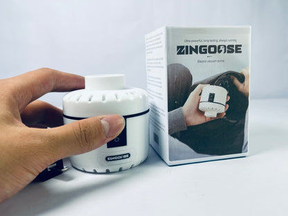 ZINGOOSE Electric Pump for Vacuum Bags, Compression Bag Pump for Vacuuming Clothing, Quilts, Portable Storage Bag Pump