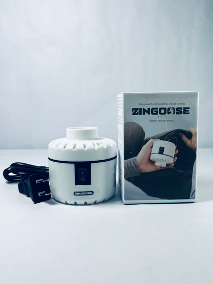 ZINGOOSE Electric Pump for Vacuum Bags, Compression Bag Pump for Vacuuming Clothing, Quilts, Portable Storage Bag Pump