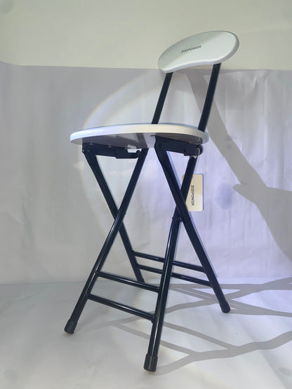 ZOOPOWER Chairs Black Portable Heavy Duty Collapsible Padded Round Stool