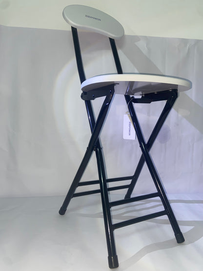 ZOOPOWER Chairs Black Portable Heavy Duty Collapsible Padded Round Stool