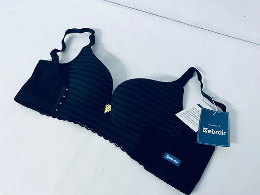 Zebrair Bras Black Striped Women's Bra - The Perfect Fusion of Elegance, Comfort and Support