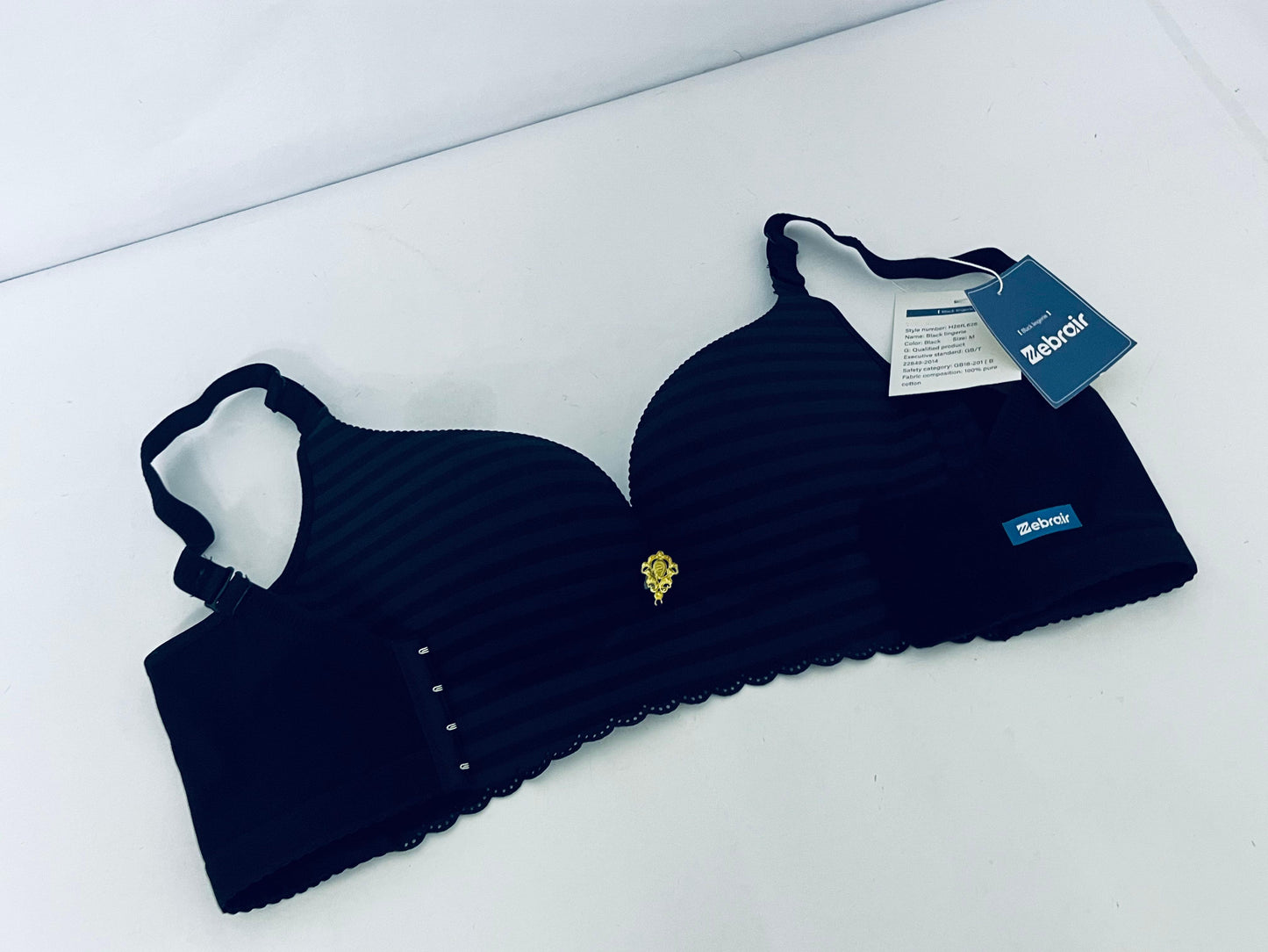 Zebrair Bras Black Striped Women's Bra - The Perfect Fusion of Elegance, Comfort and Support