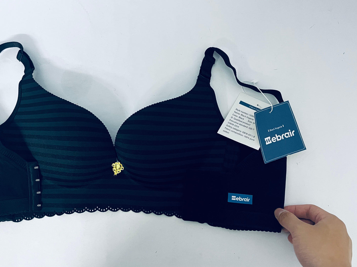Zebrair Bras Black Striped Women's Bra - The Perfect Fusion of Elegance, Comfort and Support