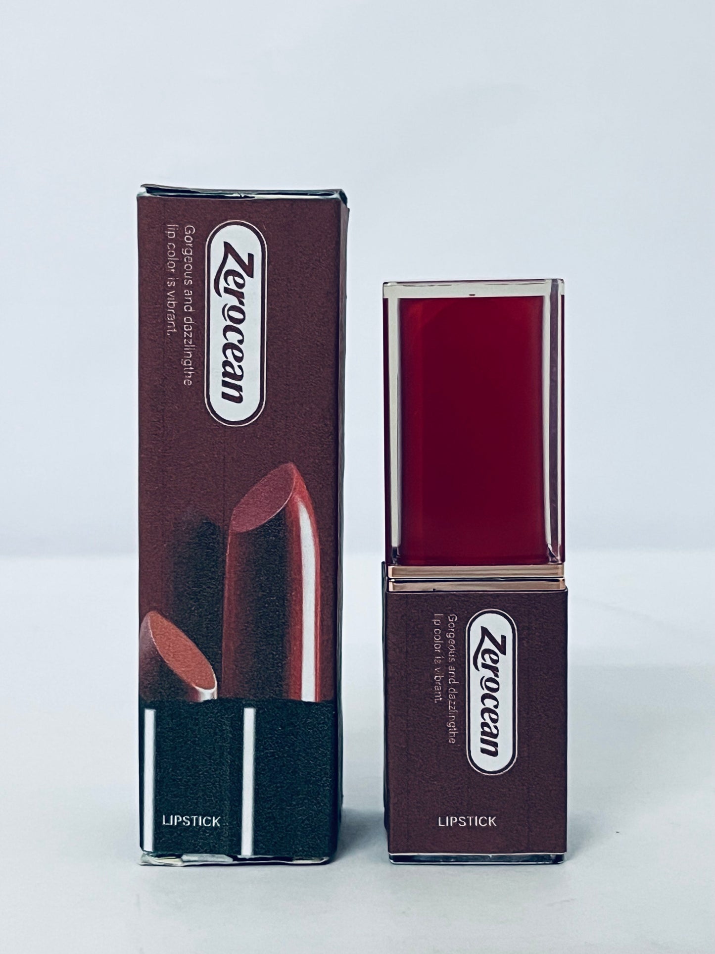 Zerocean Carotene Orange Red Cherry Color Changing Lipstick Queen, Long Lasting Labiales Lip Gloss Korean Lip Balm Tinted Magic Lip Stain Matte Makeup Moisturize Lipstick for Women