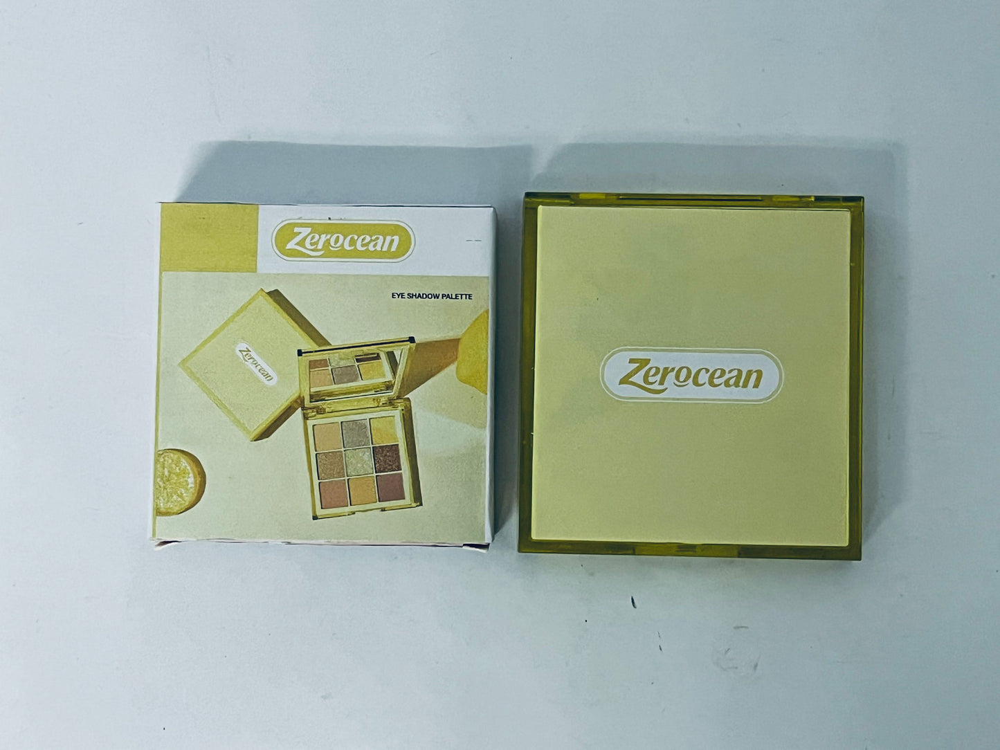 Zerocean Eyeshadow Palette 9 Color Eye Shadow Matte Glitter Professional Makeup Eye Shadow Powder Long Lasting Waterproof Cosmetic Eye Shadow Palette - Yellow