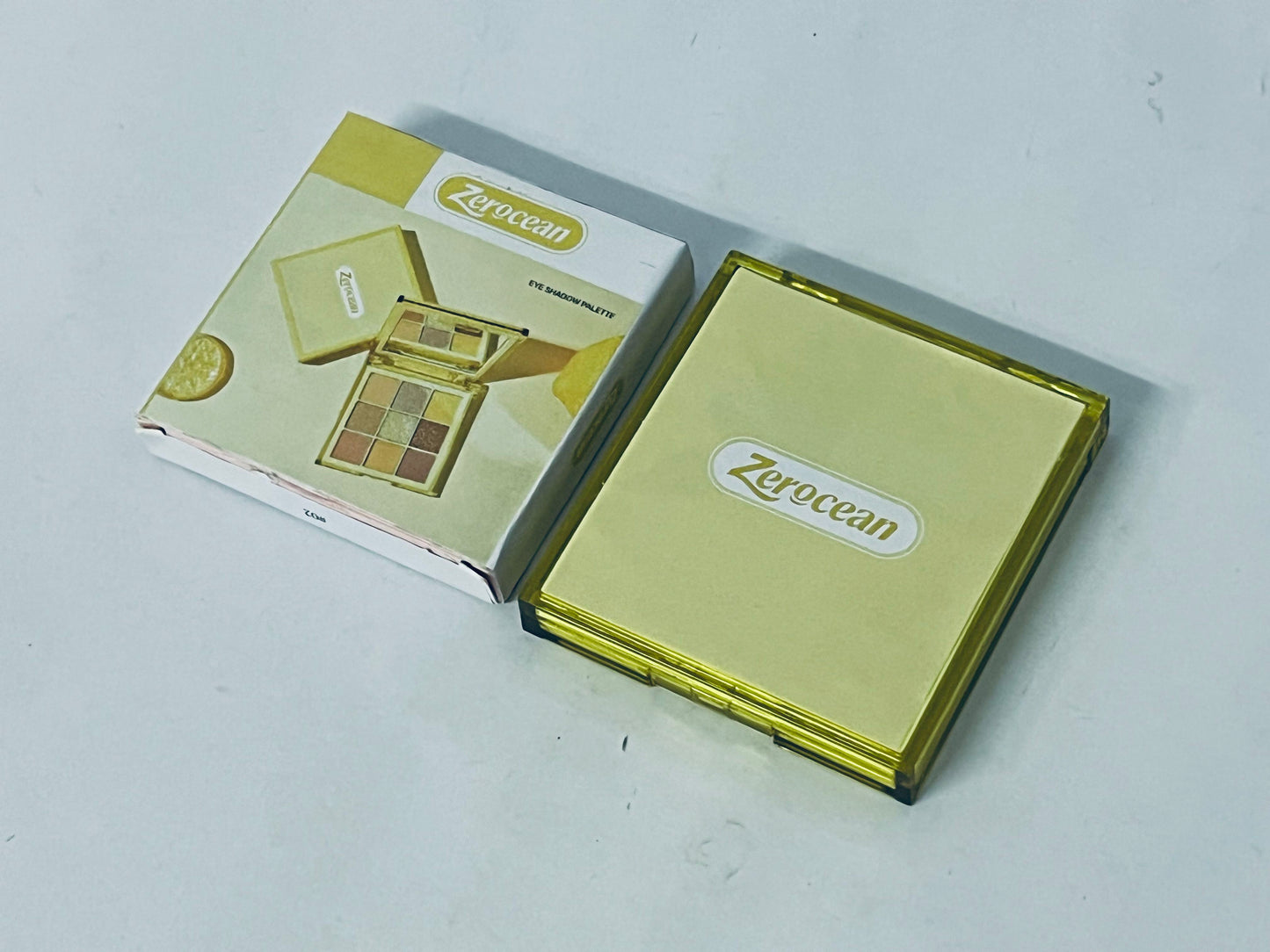 Zerocean Eyeshadow Palette 9 Color Eye Shadow Matte Glitter Professional Makeup Eye Shadow Powder Long Lasting Waterproof Cosmetic Eye Shadow Palette - Yellow