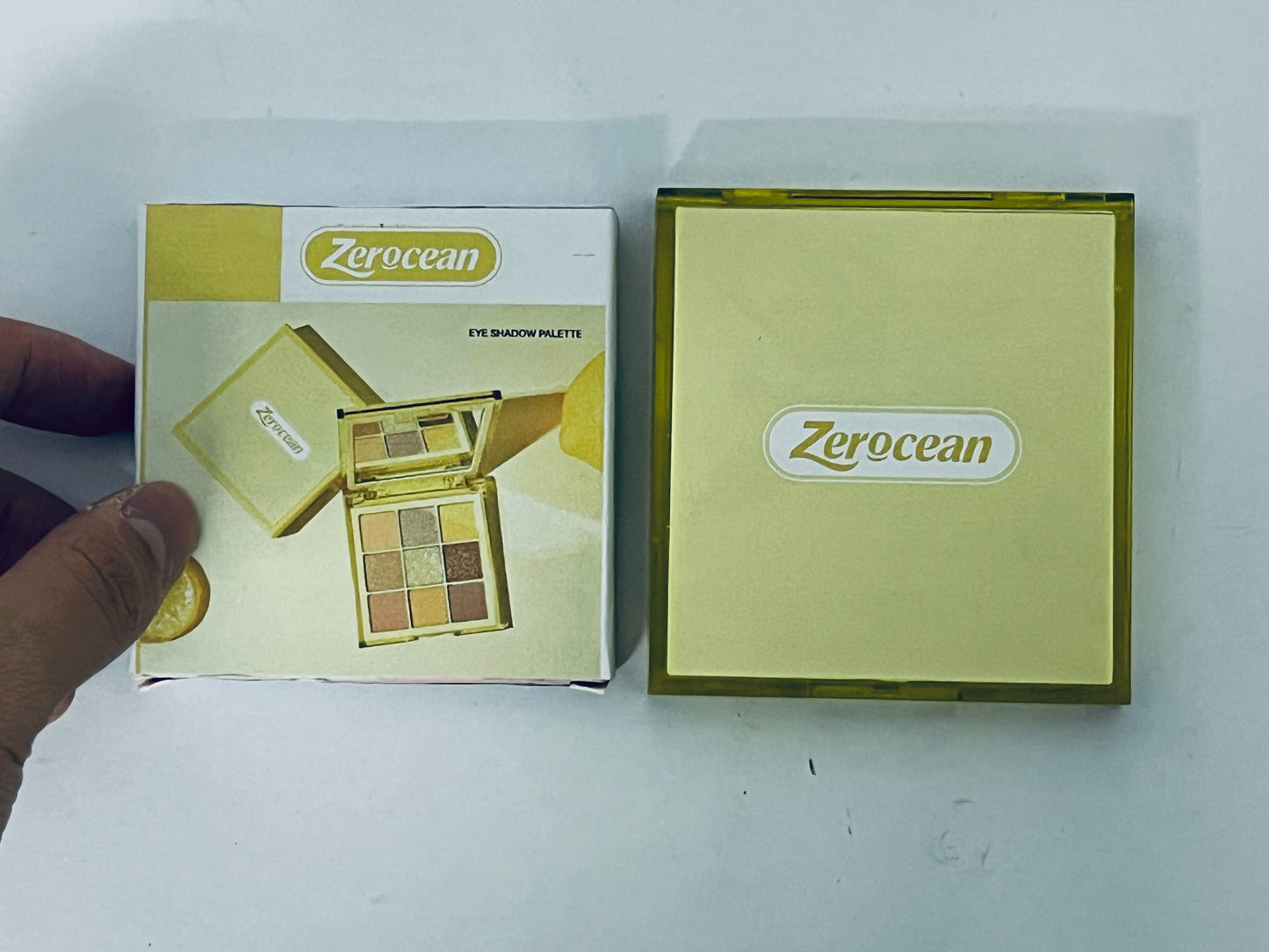 Zerocean Eyeshadow Palette 9 Color Eye Shadow Matte Glitter Professional Makeup Eye Shadow Powder Long Lasting Waterproof Cosmetic Eye Shadow Palette - Yellow