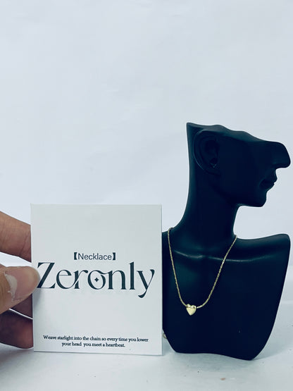 Zeronly Heart Starlight Necklace - Weave Moments of Heartbeat