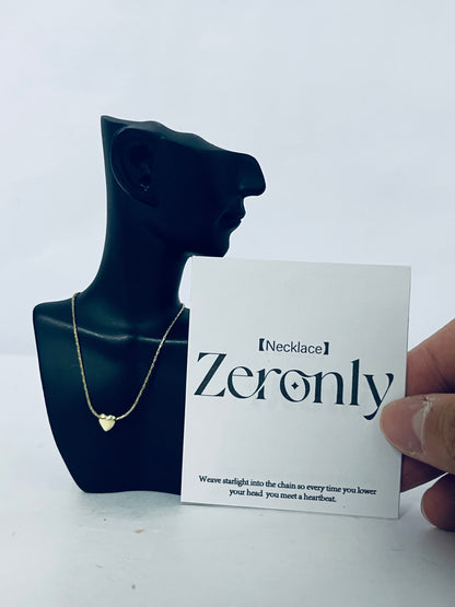 Zeronly Heart Starlight Necklace - Weave Moments of Heartbeat