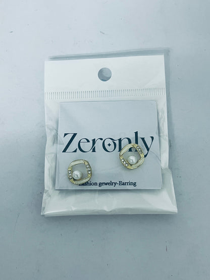 Zeronly Vintage French Geometric Pearl Stud Earrings | 2025 New Trendy Hypoallergenic Earrings