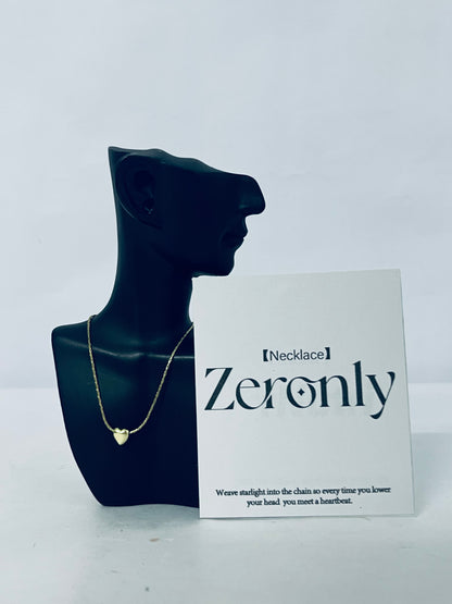 Zeronly Heart Starlight Necklace - Weave Moments of Heartbeat