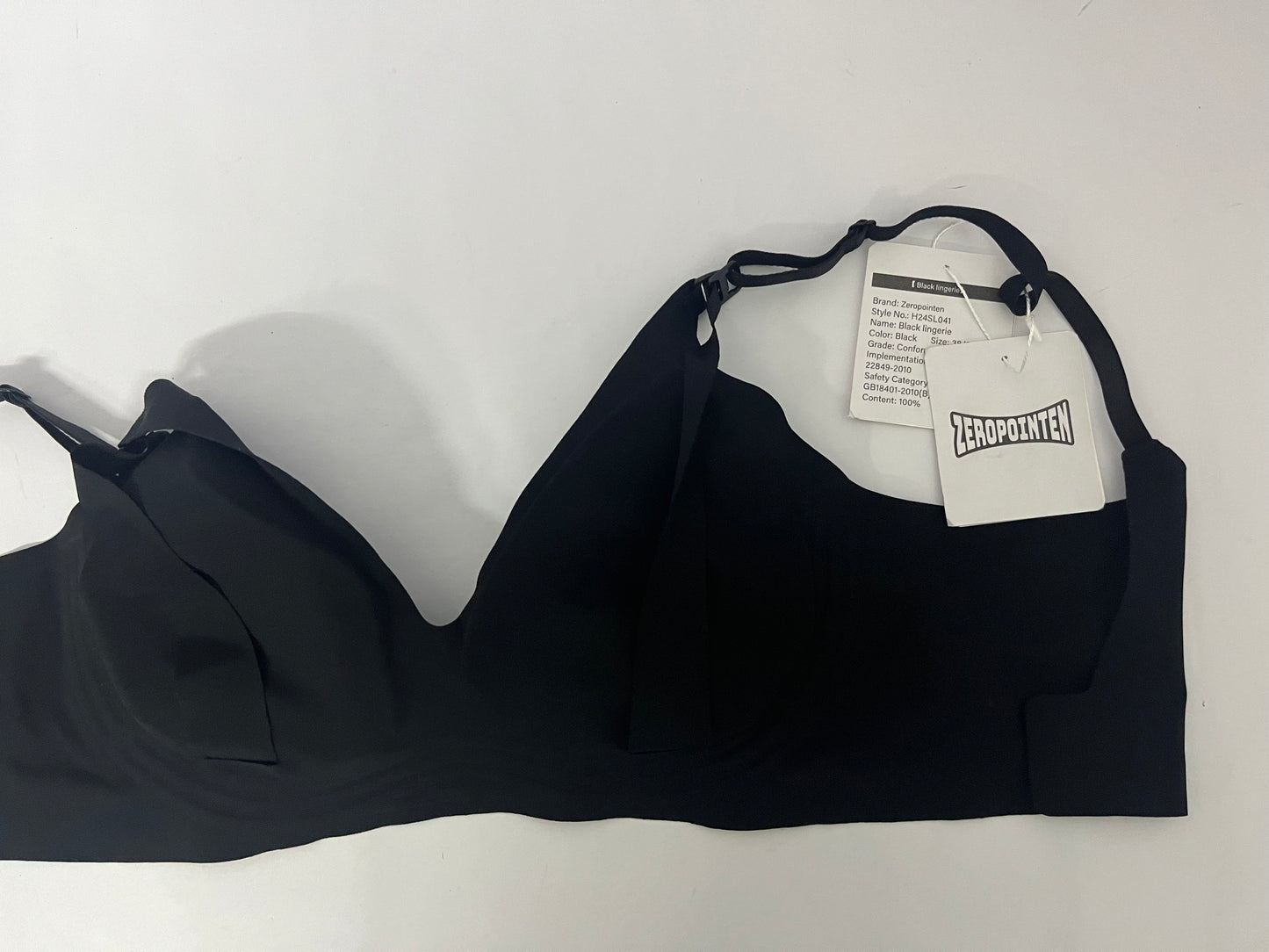 ZEROPOINTEN Deep V Wireless Bras for Women Seamless Comfy Bralettes Lightly Lined