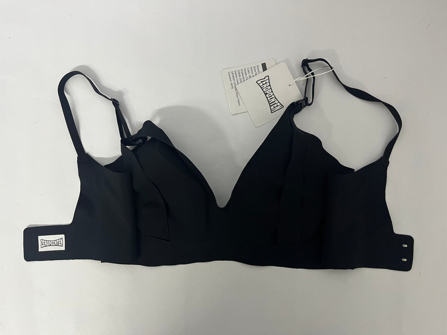 ZEROPOINTEN Deep V Wireless Bras for Women Seamless Comfy Bralettes Lightly Lined