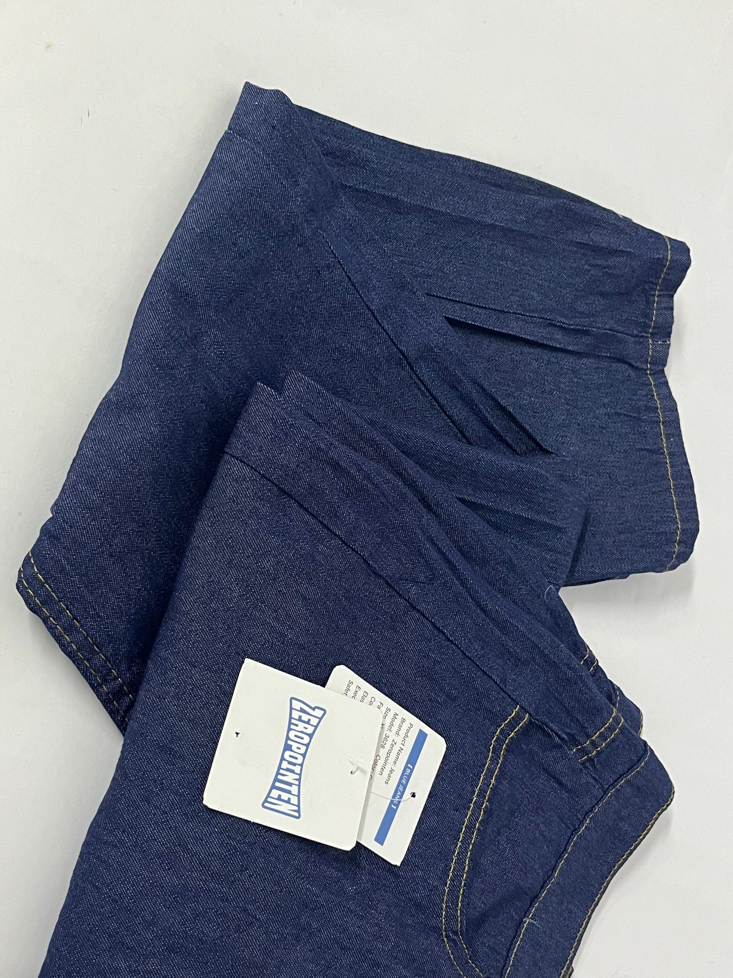 ZEROPOINTEN Women's Wide Leg Jeans High Waisted Strechy Raw Hem Denim Pants