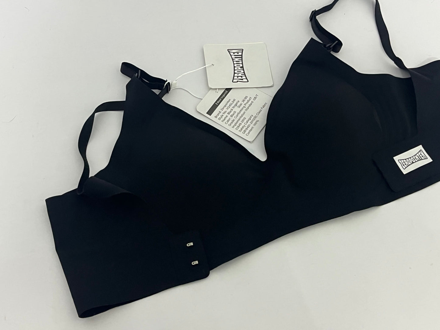 ZEROPOINTEN Deep V Wireless Bras for Women Seamless Comfy Bralettes Lightly Lined