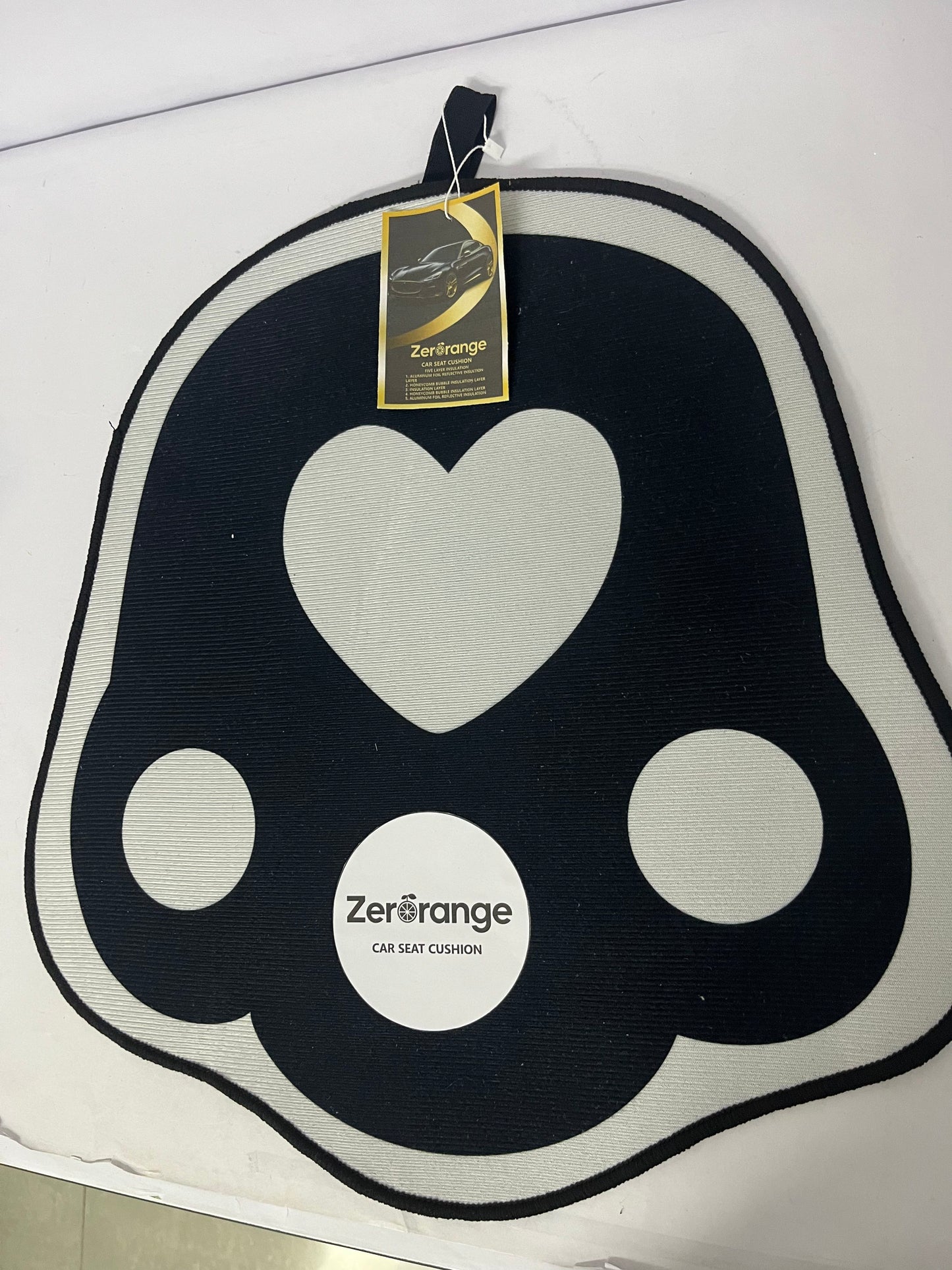 Zerorange Automobile seat cushions Cute Heart Car Seat Cushion Comfortable & Breathable Stylish & Eye-Catching A Personalized Renewal Choice for Car Interior