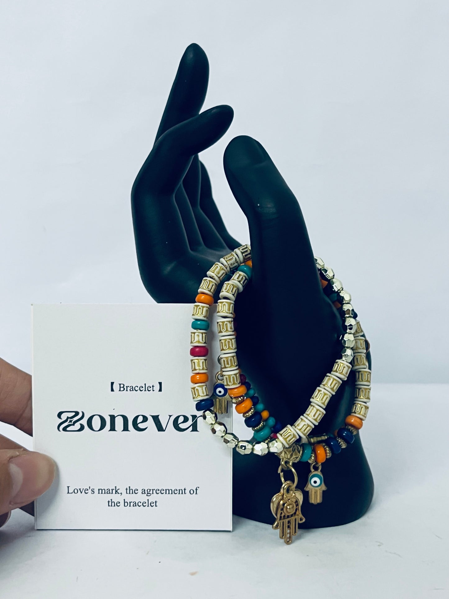 Zonever Western Turquoise Beaded Bracelet, Chic Stack Beaded Western Style for Country Concerts, Cowgirl Outfits & Boho Jewelry
