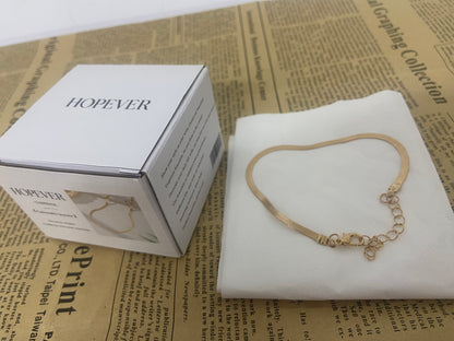 HOPEVER Gold Bracelets for Women, Dainty Bracelets Set for Women Trendy， Snake,  Silver Jewelry Gifts for Women Christmas