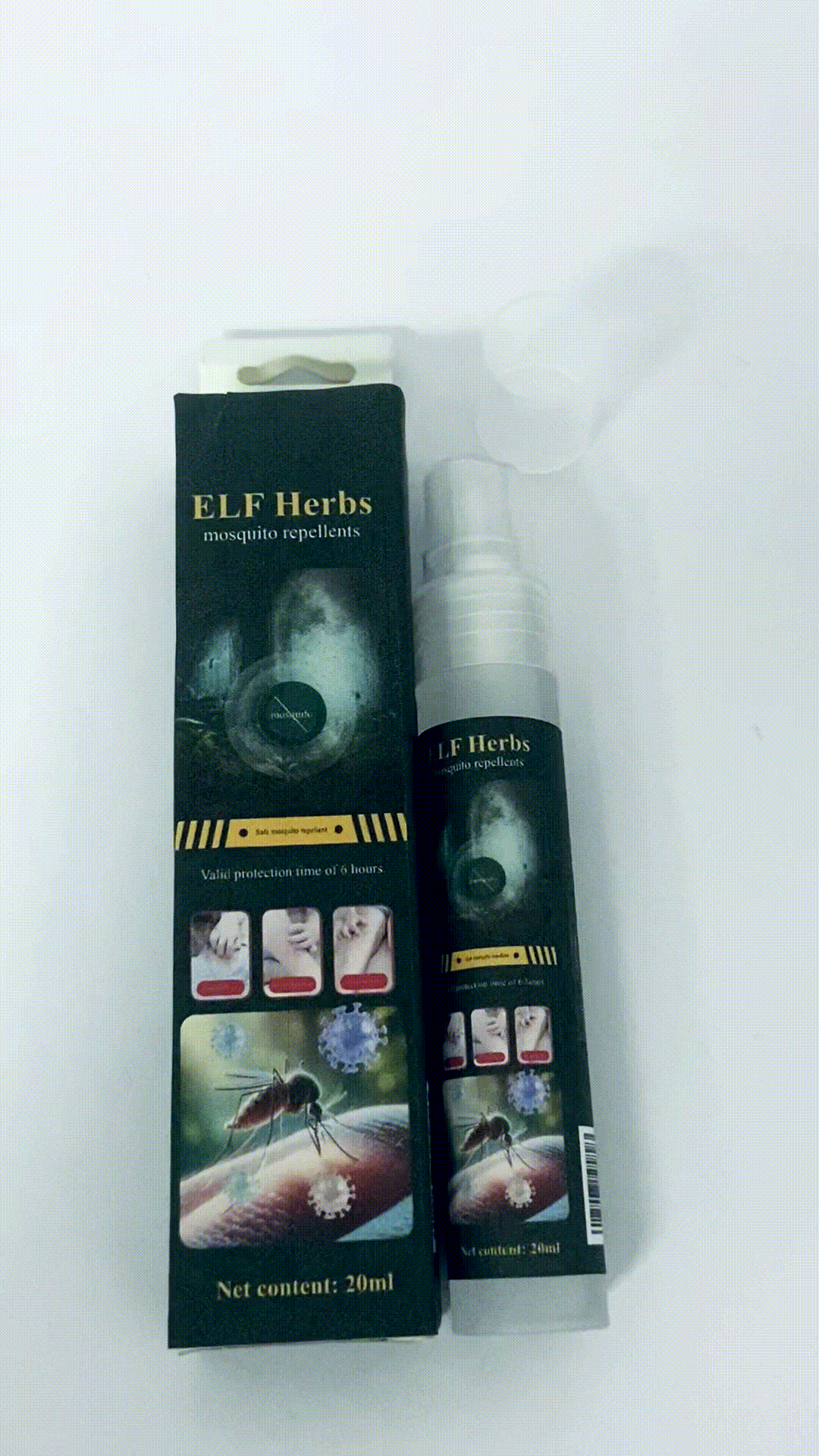 ELF Herbs mosquito repellents Mosquito Repellent Spray for Body, Made with Plant Essential Oils,Insect Spray Natural Bug Repellent for Skin