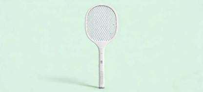 ELWIAE Rechargeable Electric Fly Swatters, 3-Layer Safety Grid Physical Mosquito Zapper, USB Fast Charging Bug Zapper for Home, Silent & Non-Radiation Fly Swatter