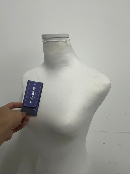 Drowsyes Female Half Body Cloth Covered Mannequin, Dress Form for Clothing Display, Detachable Neck Design for Boutiques & Window Shows