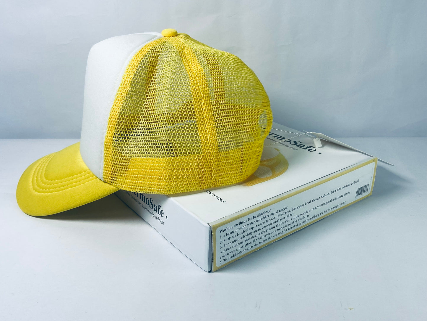 ThermoSafe Caps being headwear Blank Trucker Hat Bulk Mesh Cap Men and Women Baseball Cap DIY Graffiti Hot Stamping Duck Tongue Cap