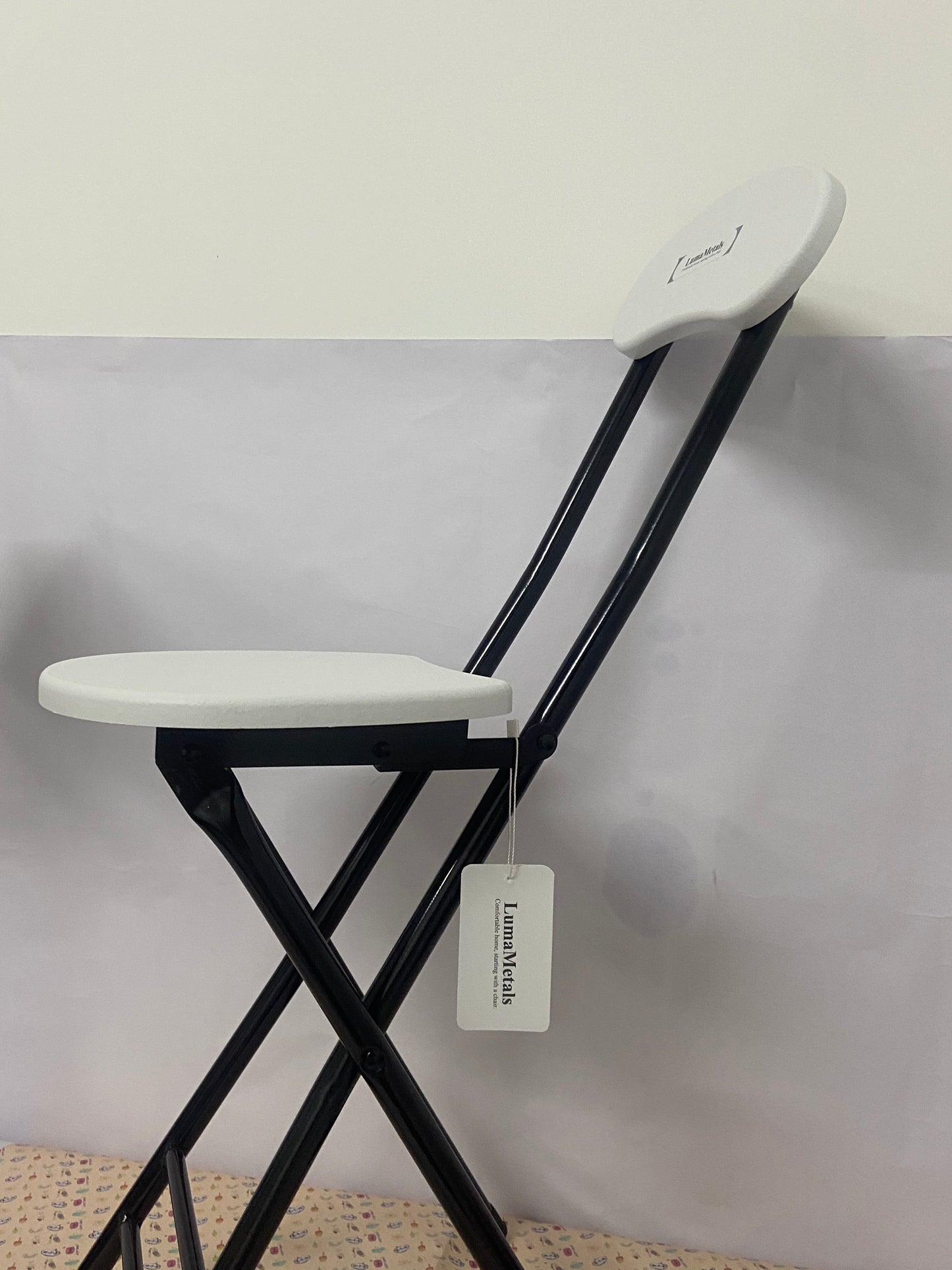LumaMetals Foldable Chairs Folding Chair, Pipe Chair, Kitchen Chair
