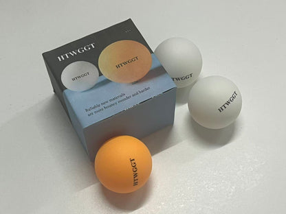 HTWGGT Professional Training Table Tennis Balls - Durable High-Elastic New Material, Multi-Color Indoor Game & Practice Balls (3-Pack)