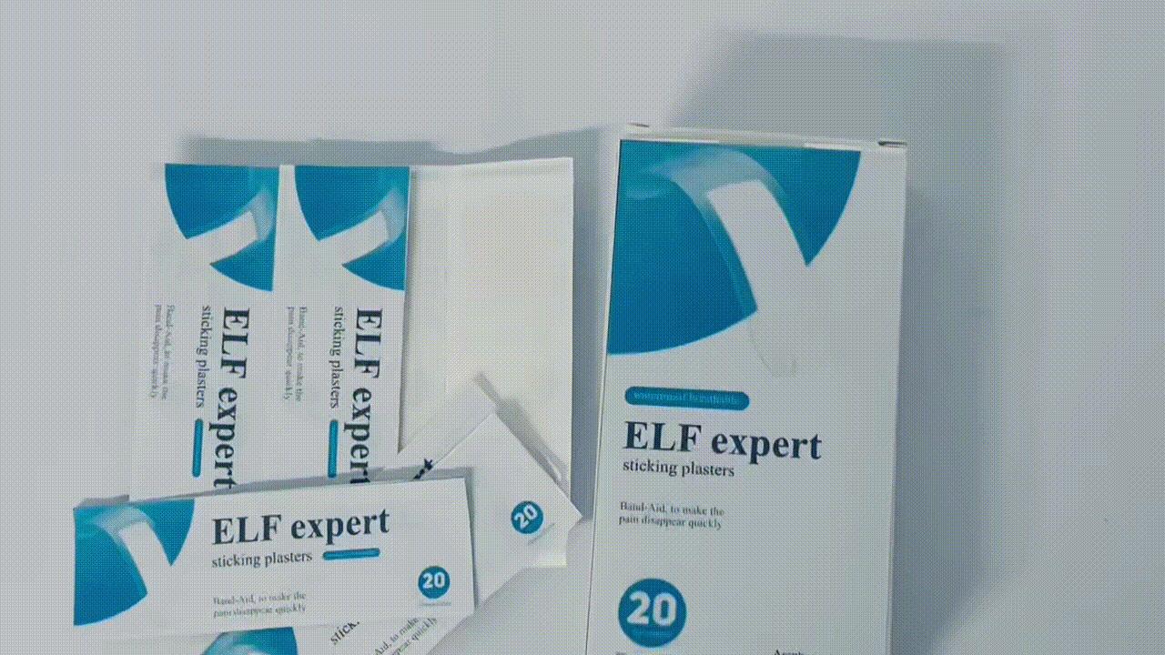 ELF expert sticking plasters Flexible Adhesive Bandages Sterile Bandage Strips with Non-Stick Pad, Latex Free, Wound Care for First Aid Kit (20 Bandages)