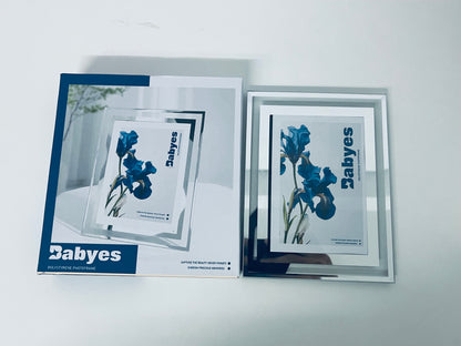 Babyes Picture frames Mirror-Textured Photo Frame Light Luxury & High-End Capture Beauty A Textured Choice for Home Decoration and Memory Collection