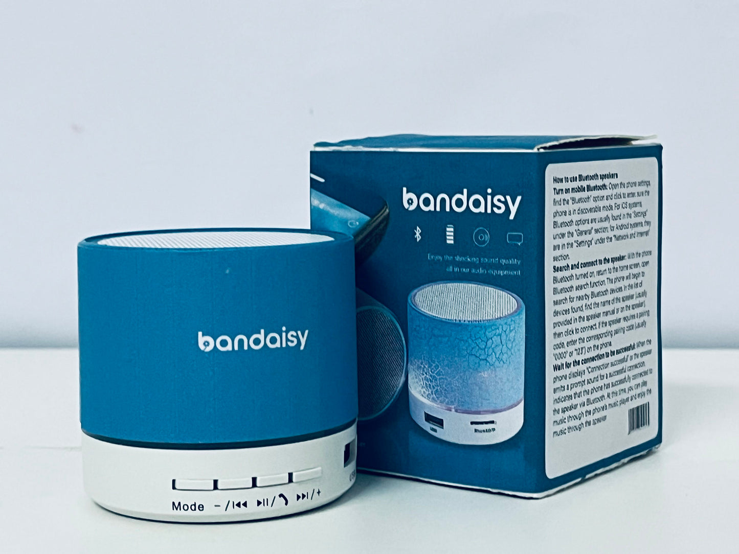 bandaisy Boom boxes Colorful Bluetooth Speaker Excellent Sound & Light Portable & Compact A Trendy Companion for Music Life