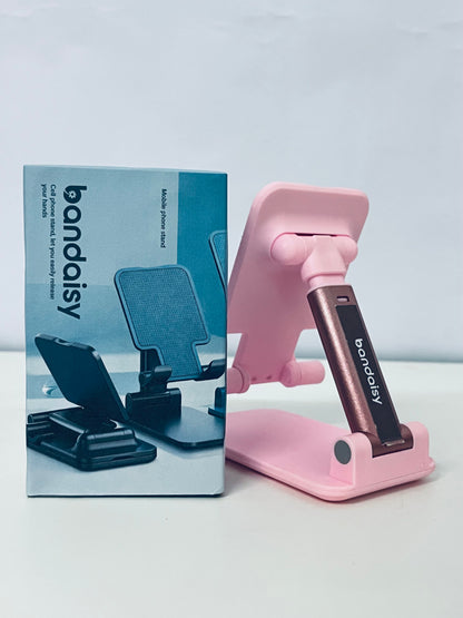 bandaisy Smartphone mounts Foldable Phone Stand Multi-Angle Adjustment Stable & Portable A Hand-Free Essential for Digital Life