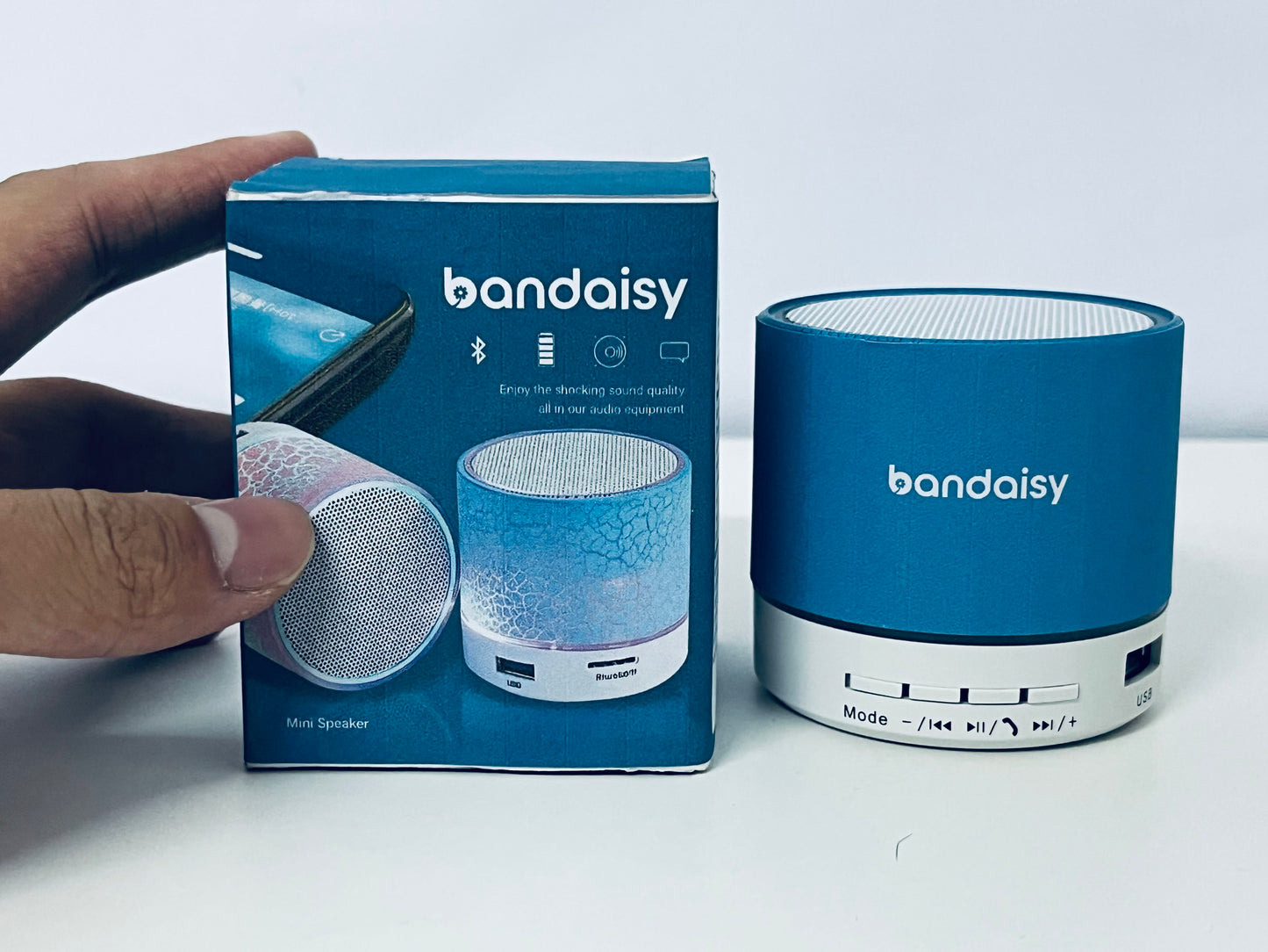 bandaisy Boom boxes Colorful Bluetooth Speaker Excellent Sound & Light Portable & Compact A Trendy Companion for Music Life