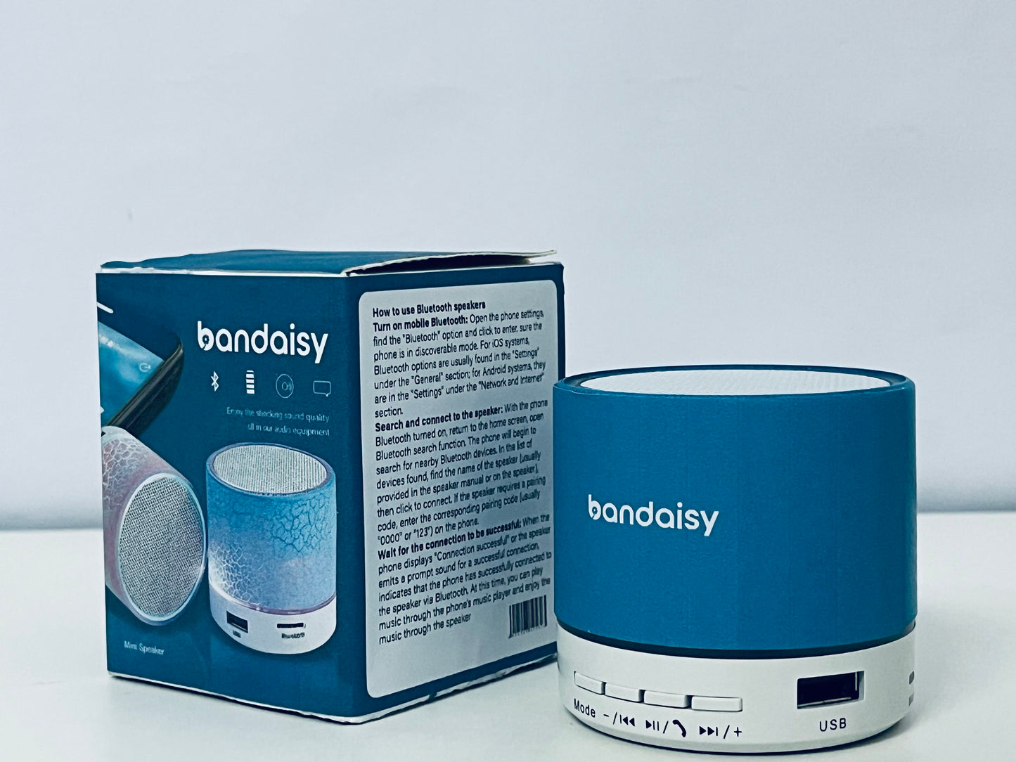 bandaisy Boom boxes Colorful Bluetooth Speaker Excellent Sound & Light Portable & Compact A Trendy Companion for Music Life