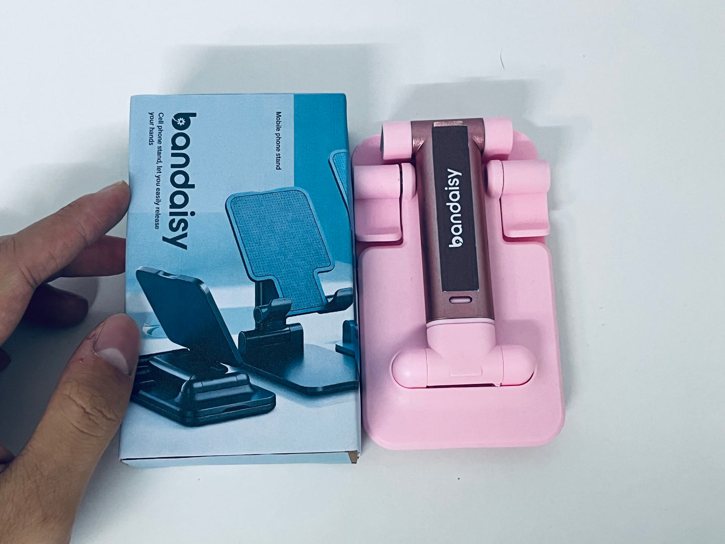 bandaisy Smartphone mounts Foldable Phone Stand Multi-Angle Adjustment Stable & Portable A Hand-Free Essential for Digital Life