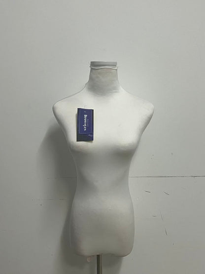 Drowsyes Female Half Body Cloth Covered Mannequin, Dress Form for Clothing Display, Detachable Neck Design for Boutiques & Window Shows