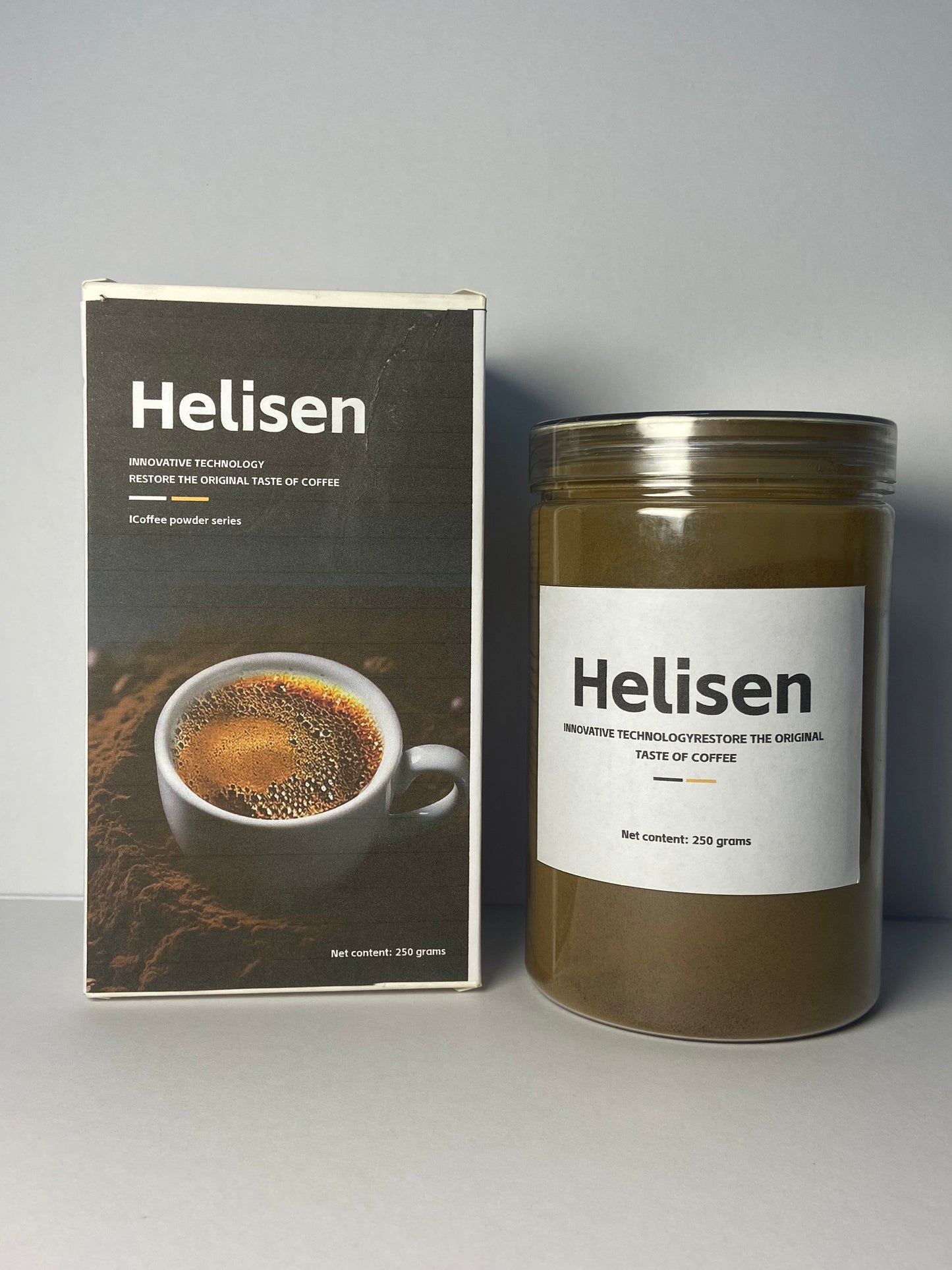 Helisen Coffee Instant Cold Brew Coffee Granules Medium Dark Roast Non-GMO Jar