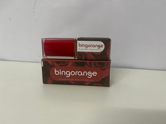 [bingorange Lipstick]——Hydrating Color Changing Lipstick, Long-Lasting Non-Sticky Lip Balm with Rose Gold Case