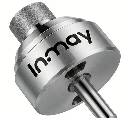 Inmay Diamond Burr Set for Power Tools, 2.35mm/3mm Shank, Rotary Tool Grinding Bits for Stone, Glass, Ceramic, Jewelry Polishing & Engraving