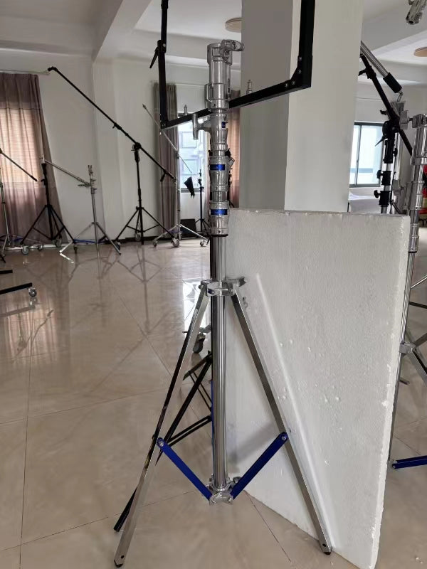 DEARKOL Stands for photographic apparatus Stainless Steel Lighting Stand for Video and Photography Spring Cushioned Heavy Duty Tripod Stand