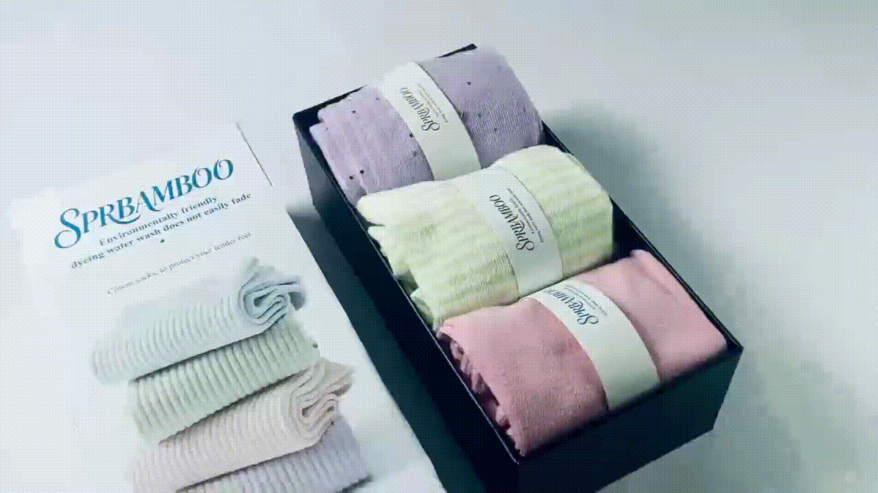 SPRBAMBOO Women Thin Cotton Socks, Soft Cotton Bootie Socks Women Above Ankle Crew Socks 3 Pairs